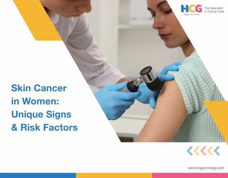 Skin cancer symptoms and mole changes in women