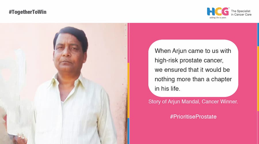 When Arjun came to us with high-risk prostate cancer, we ensured that it would be nothing more than a chapter in his life.
