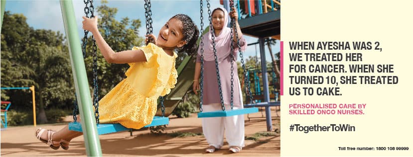 When Ayesha was 2, we treated her for cancer. When she was 10, she treated us to cake.