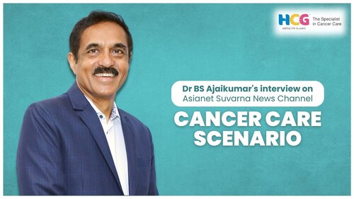 Dr. BS Ajaikumar exclusive interview on 'Cancer Care Scenario' was aired on Asianet Suvarna News Channel